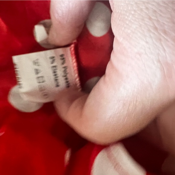 NWOT Red Polka Dot Maxi Dress with Self Tie Waist Size M - Picture 8 of 8